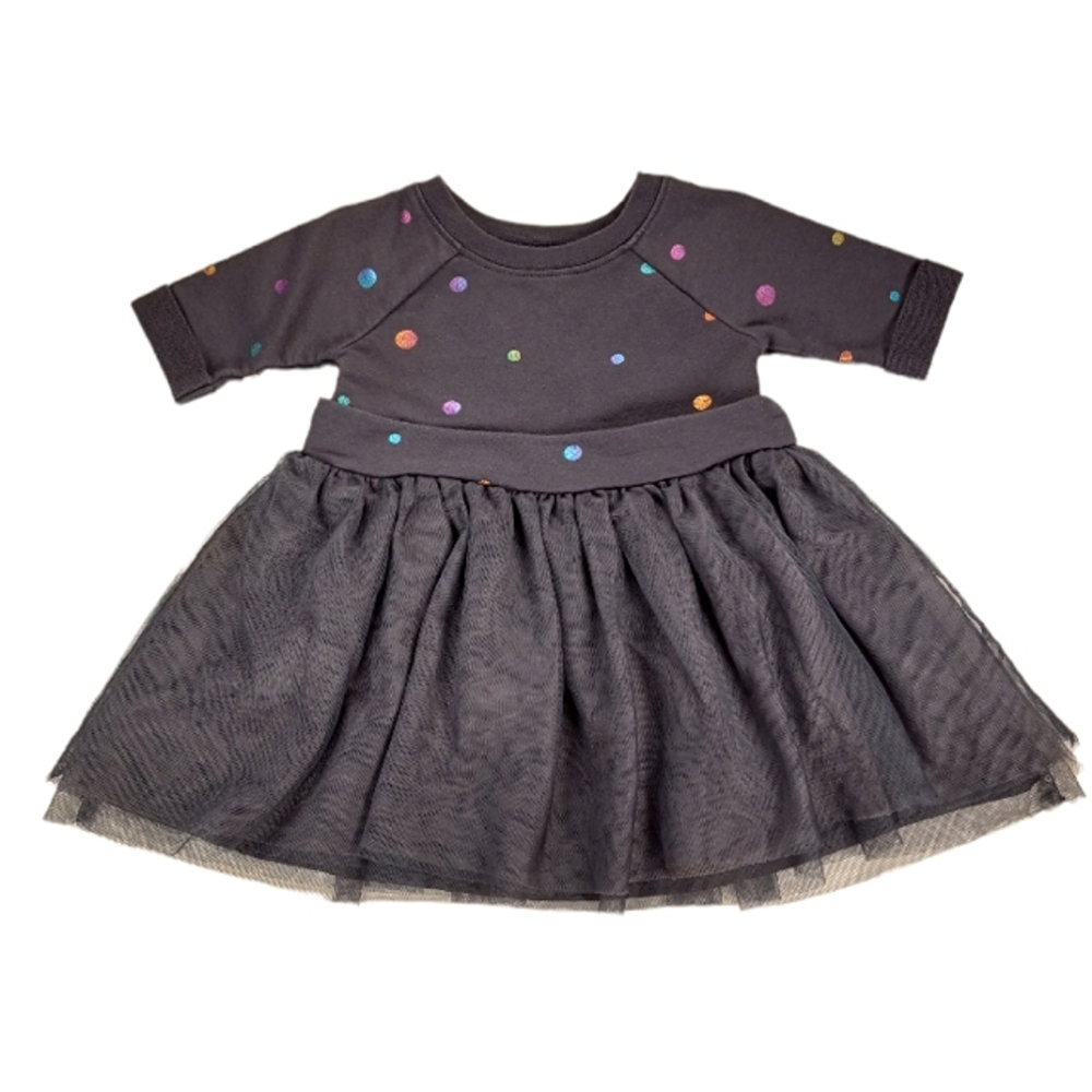 Old Navy Dress Multicolored Dot Print Size 12-18 Months